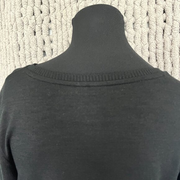 Gap Classic Black Knit Henley Short Sleeve Size M - Picture 7 of 9